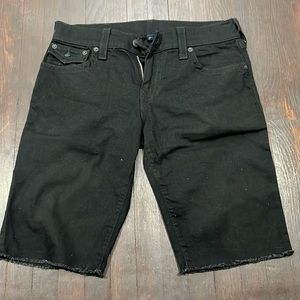 True Religion Black Men’s Jean Shorts